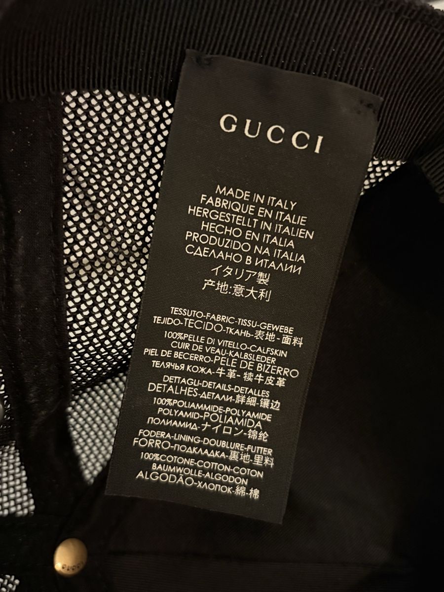Gucci Altro in  Abbigliamento & Accessori: GUCCI Cap Leder  Schwarz Top Zustand – Nuovo (secondo la descrizione) da Riehen venduto da VB_CH85 3