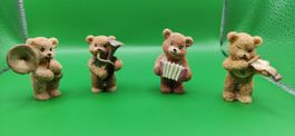 4 Bären Figuren als Musikanten