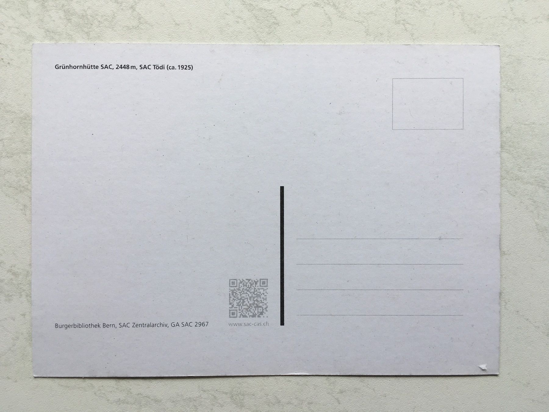 Cartoline postali: Ansichtskarten SAC Tödi, Grindelwald, Bernina – Usato da Kriens venduto da Niklaus014 2