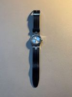 Swatch Irony Uhr Schwarz Silbern guter Zustand