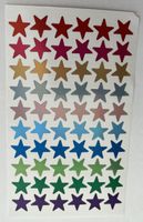 Bunte Sterne Sticker selbstklebend Basteln Scrapbooking Deko