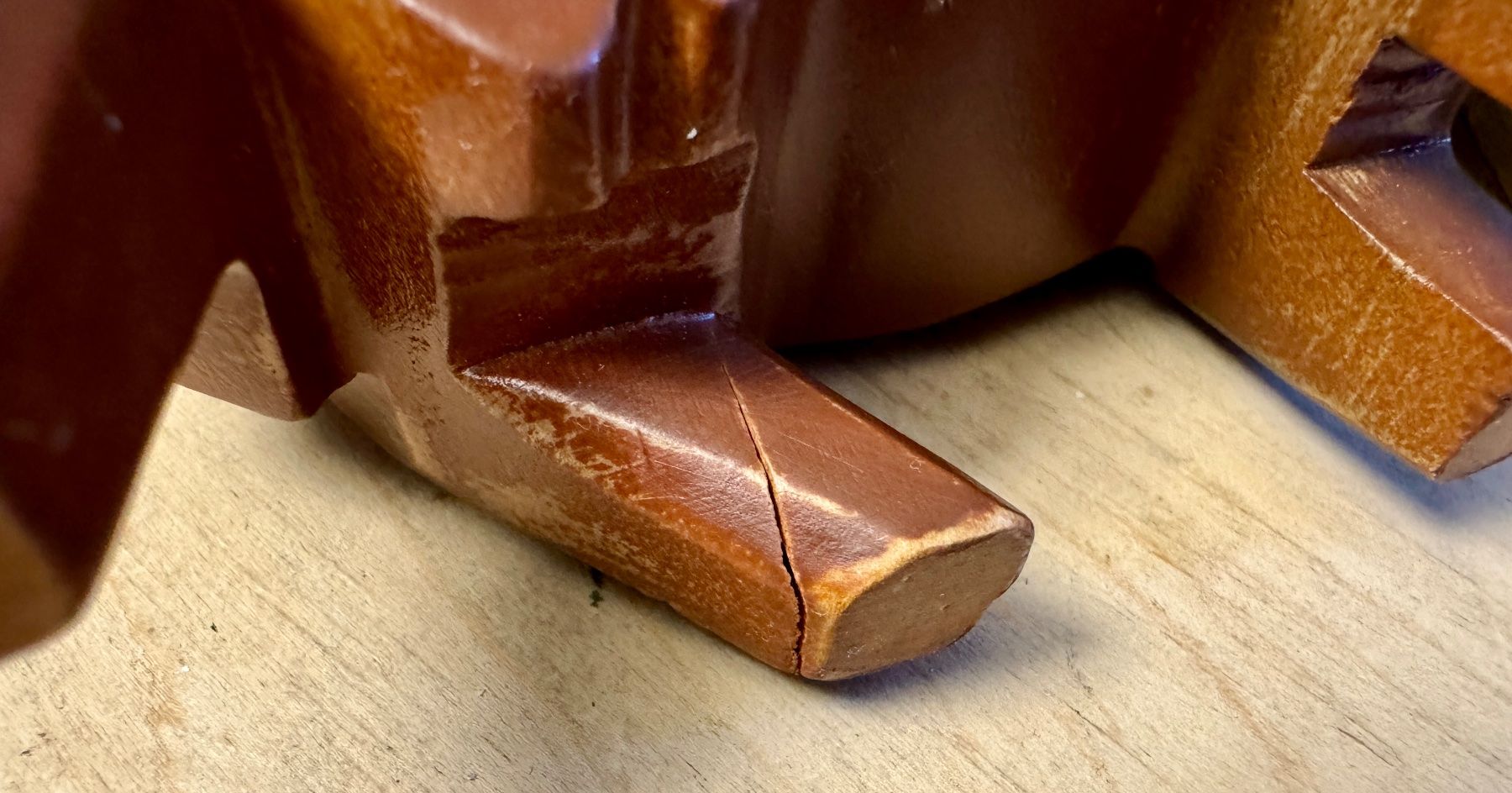 Figuren: Alte geschnitzte Holzkuh Kuh Holz – Gebraucht aus Rothrist von Luckywinner 5