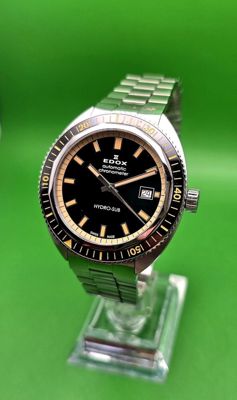 Edox Orologi: EDOX AUTOMATIC CHRONOMETER DATE HYDRO-SUB SWISS MADE SAPPHI – Nuovo e nell'imballaggio originale da Neftenbach venduto da Taschen-Uhren 8