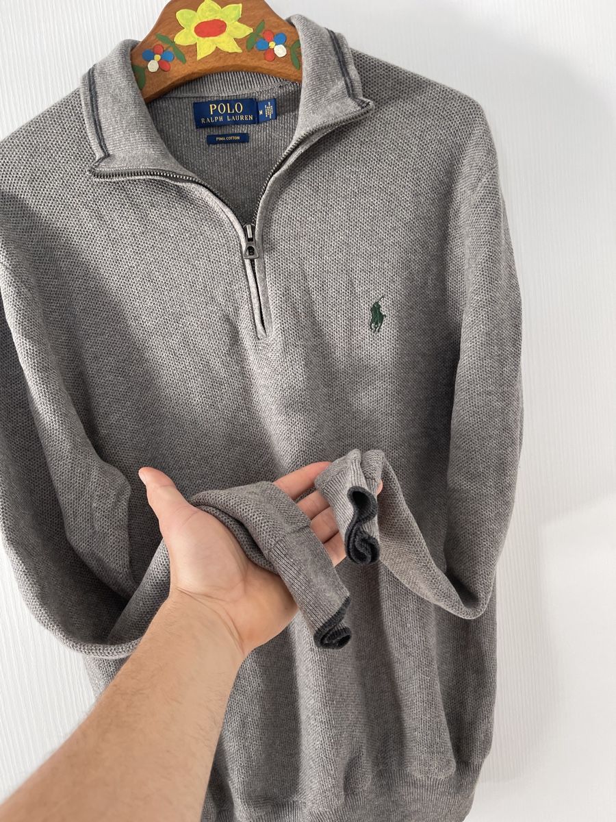 Ralph Lauren Maglioni & Felpe: Polo Ralph Lauren 1/4 zipHerren Pullover Grau, Gr. M, y2k – Nuovo (secondo la descrizione) da Wetzikon ZH venduto da Jan_wojt 2