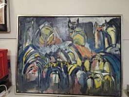 Ölgemälde auf Leinwand, signiert FAV 94, original. (nov476)