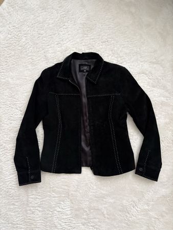 vintage Jacke aus Veloursleder