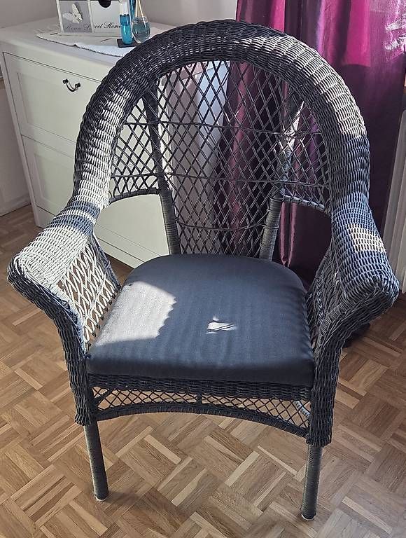 Ikea Poltrone: IKEA Korbsessel, dunkelbraun – Usato da Graltshausen venduto da mad_58wq