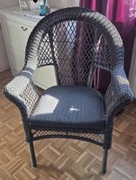 IKEA Korbsessel, dunkelbraun
