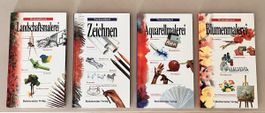 Komplett-Set: 4x Werkstattbuch Malen & Zeichnen