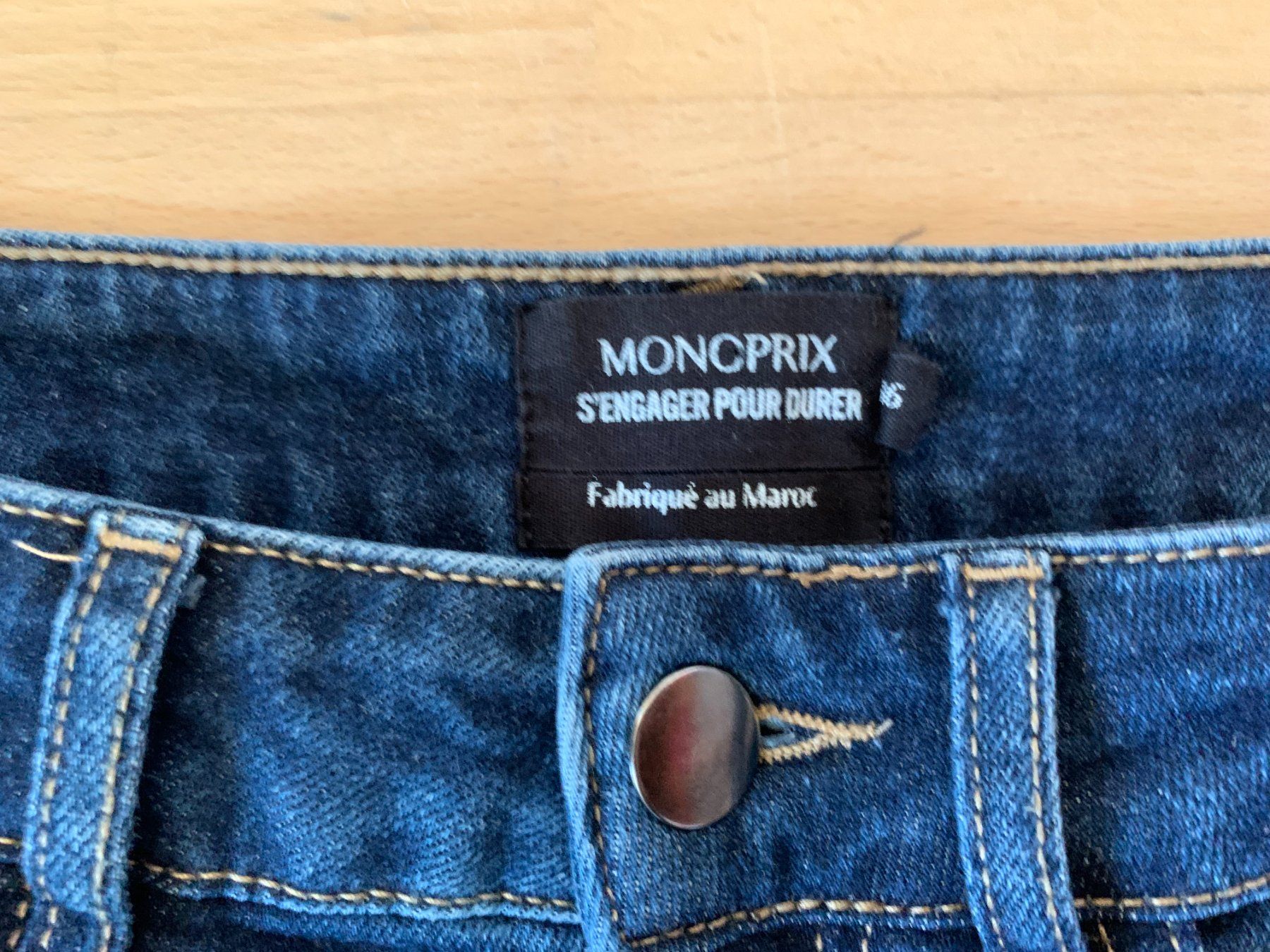 Jeans: Monoprix Damen Jeans Hose, Gr. 36, Blau – Usato da Worb venduto da farben20zauber 2