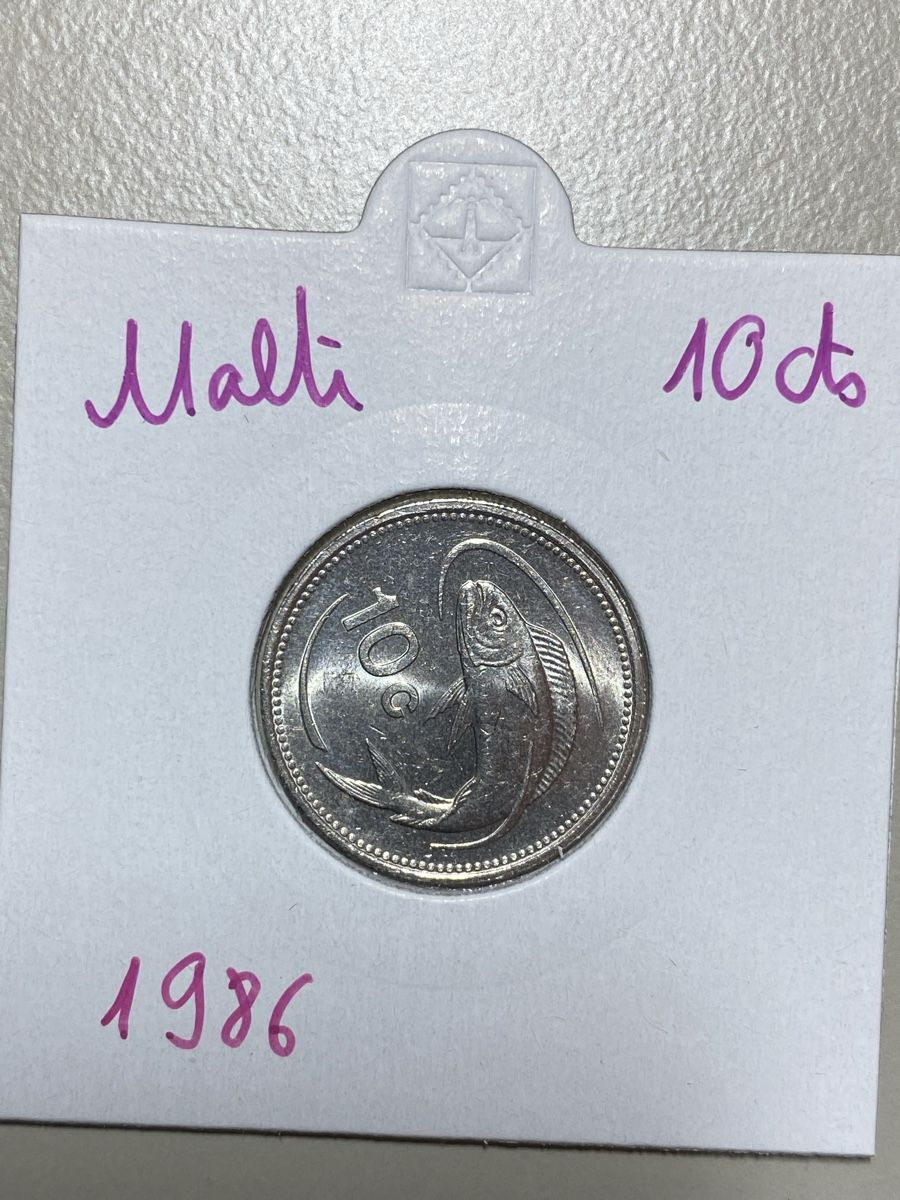 Tutti le monete: Malte - 10 cents - 1986 – Usato da Payerne venduto da Mike1682