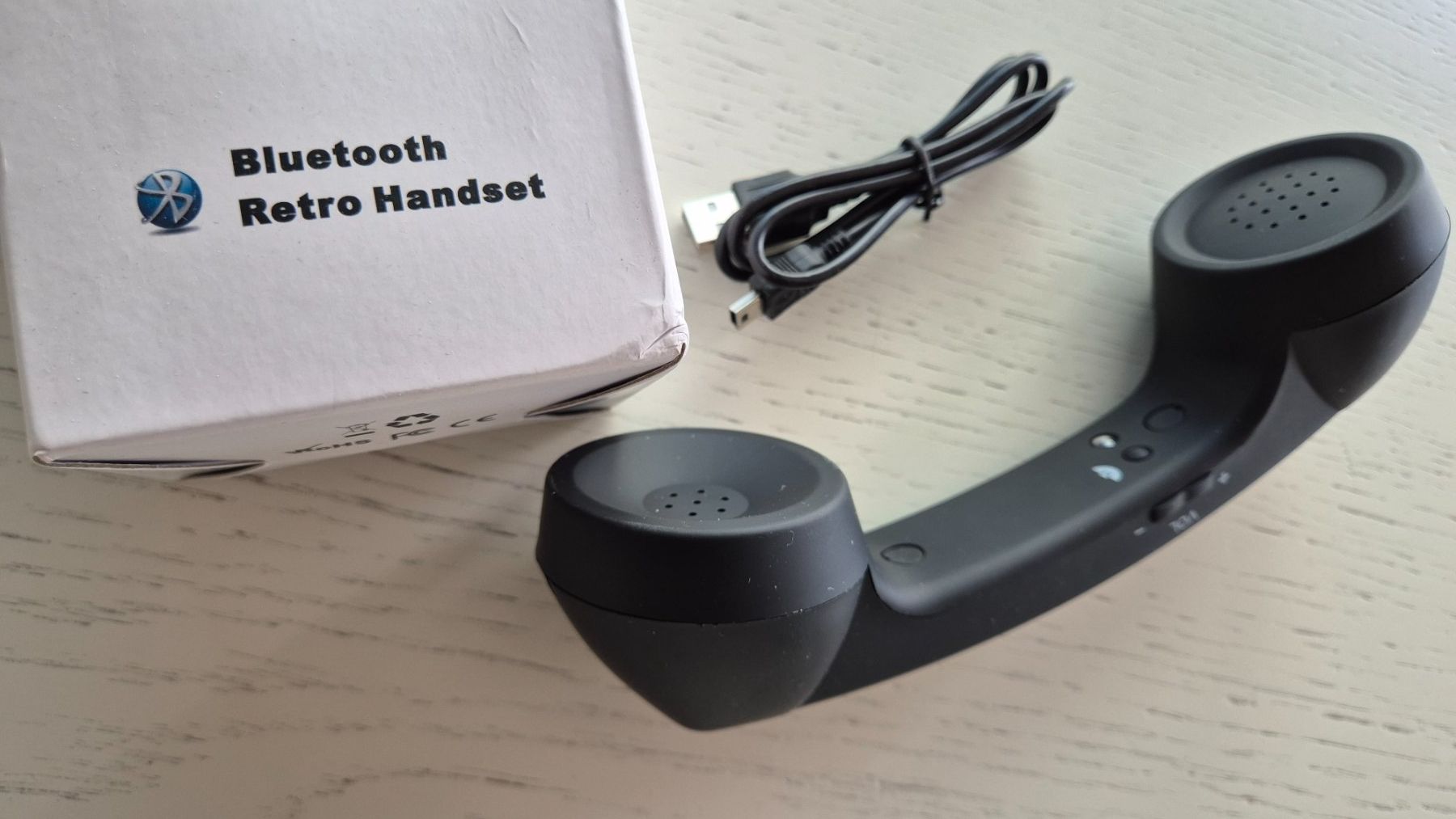 Cuffie: Bluetooth Retro Handset Schwarz mit USB Kabel – Nuovo (secondo la descrizione) da Hitzkirch venduto da enya2007