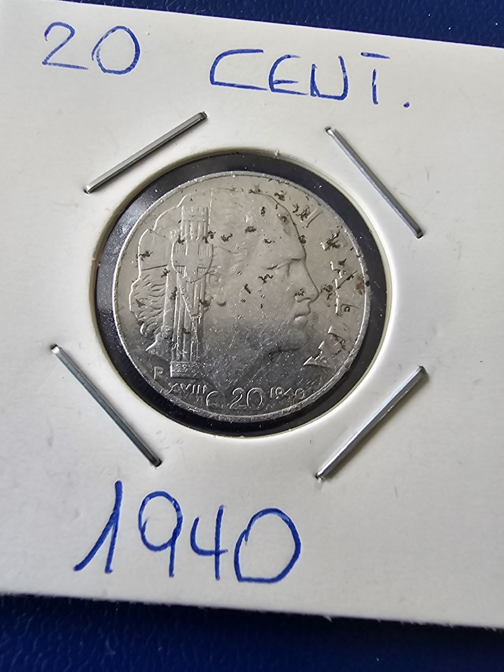 Tutti le monete: 20 cent. 1940 – Usato da Nidau venduto da Misterpix