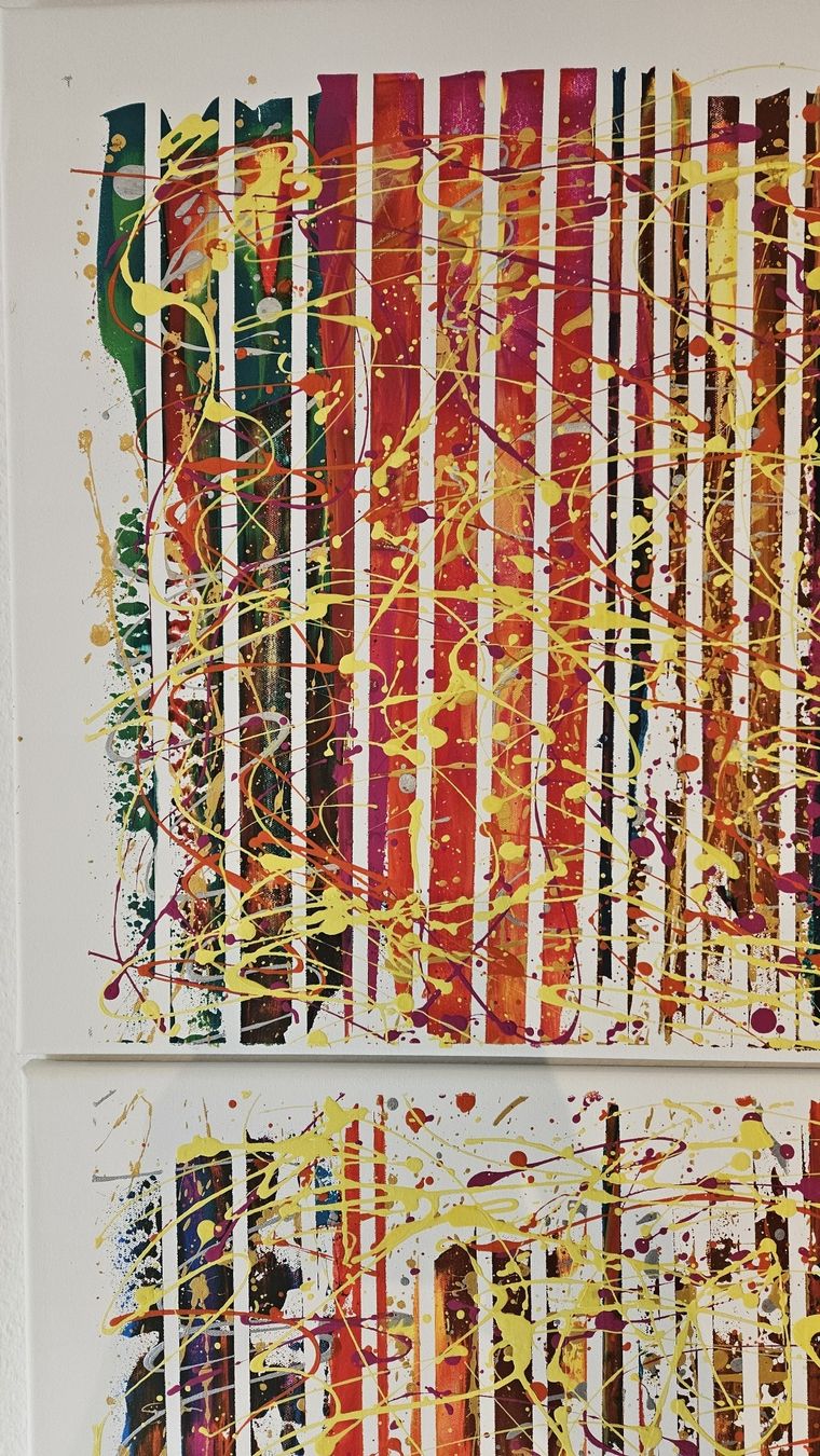 Dipinti: Tableaux d'art moderne, ensemble de deux pièces, neuf. – Nuovo (secondo la descrizione) da Le Locle venduto da fab_c9hh 3