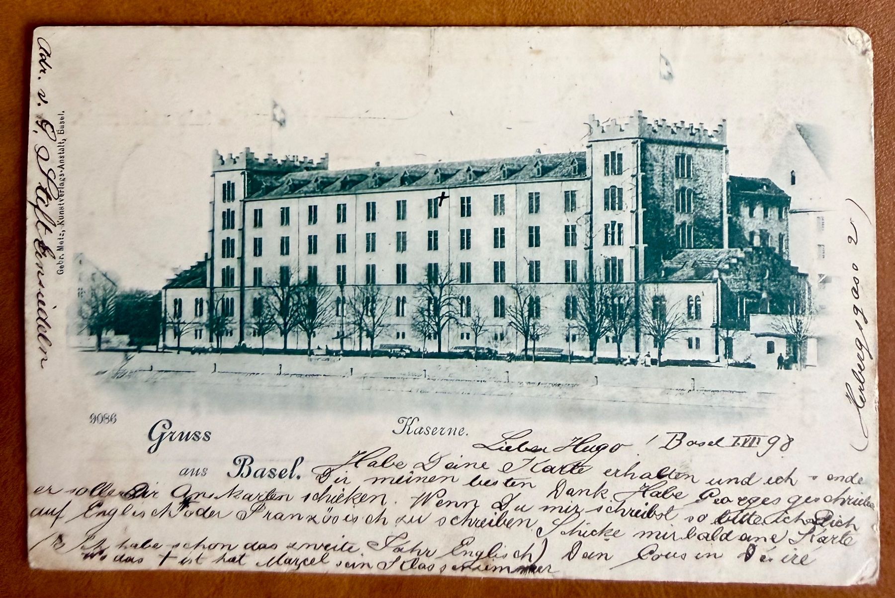 Cartes postales: Basel - Kasern - Litho 1898 – D'occasion à Lutry par Ediego
