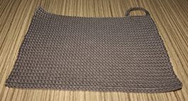 1 Topflappen Baumwolle 21.5 x 24 braun  NEU
