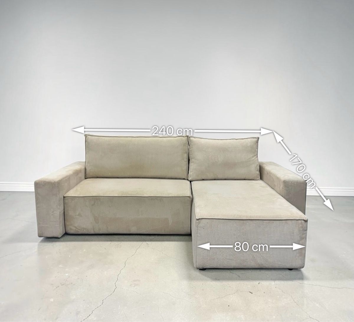 Sofas: Ecksofa Hellbeige mit Schlaffunktion und Stauraum – D'occasion à Fehraltorf par Sofalab.swiss 9