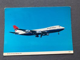 Postkarte British Airways Boeing 747 Charles Skilton's