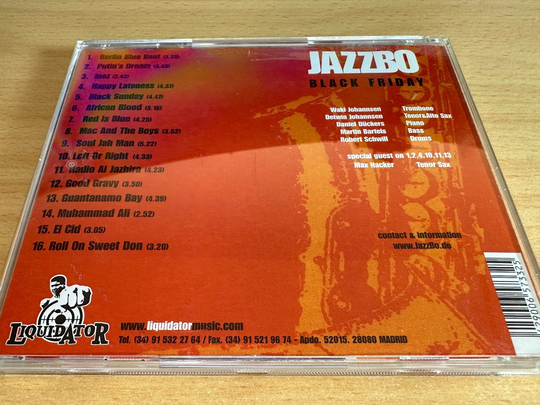 CD: Jazzbo – Black Friday – Usato da Rikon im Tösstal venduto da Alpenmutz 1