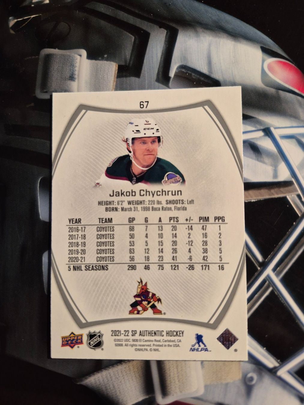NHL Carte collezionabili: NHL Jakob Chychrun Arizona Coyotes – Usato da Treiten venduto da Sauber73 1