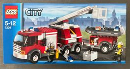 Lego City 7239 Feuerwehr Fahrzeug | Feuerwehrlöschzug | NEU