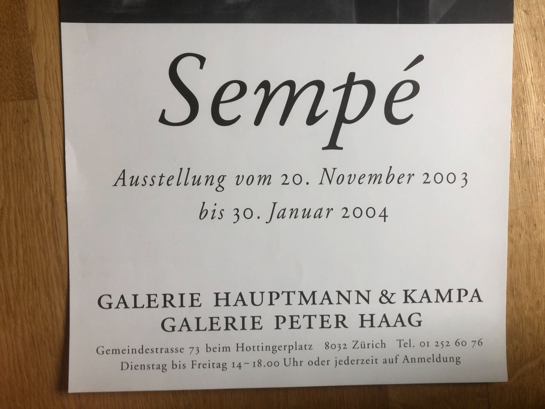 Foto & Immagini: Sempé. Ausstellungsplakat 2003/04 – Usato da Zürich venduto da allp 2
