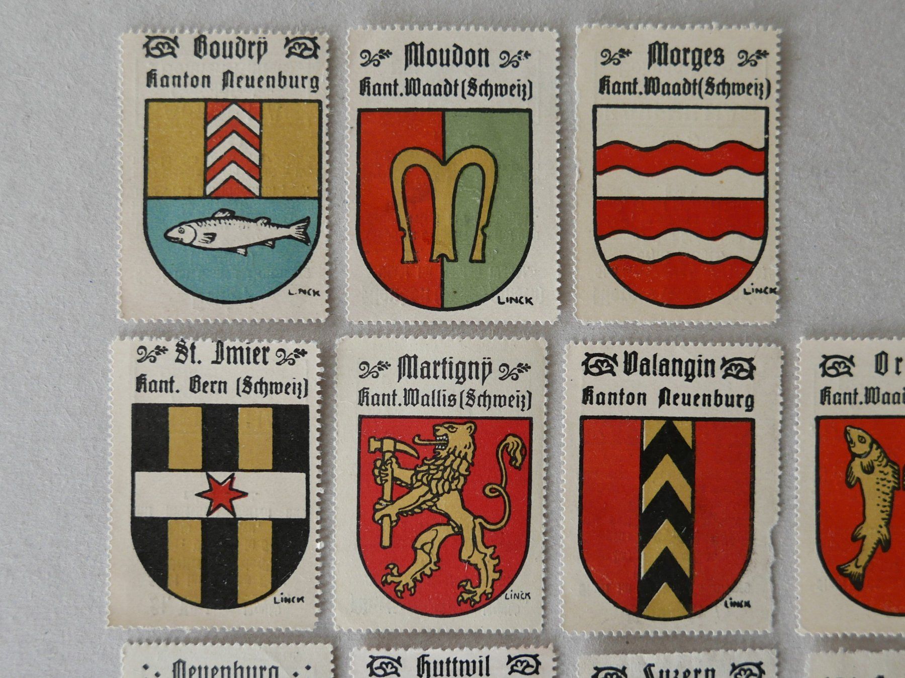 Tutti i francobolli: REKLAMEMARKEN KANTONS- & GEMEINDE-WAPPEN KAFFEE HAG – Usato da Balgach venduto da Zwischenraum 1