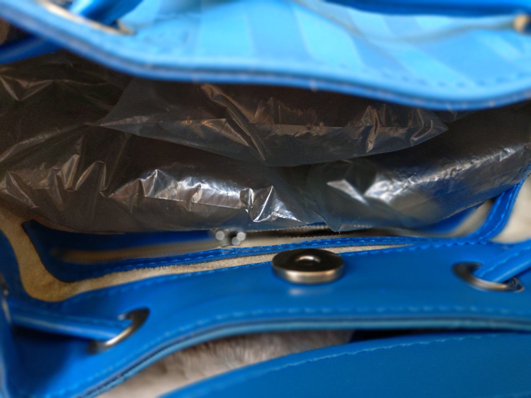 Maison Mollerus Borse da donna: Maison Mollerus SION Beuteltasche royal blau/silber – Usato da Bottmingen venduto da Malina_Outlet 4