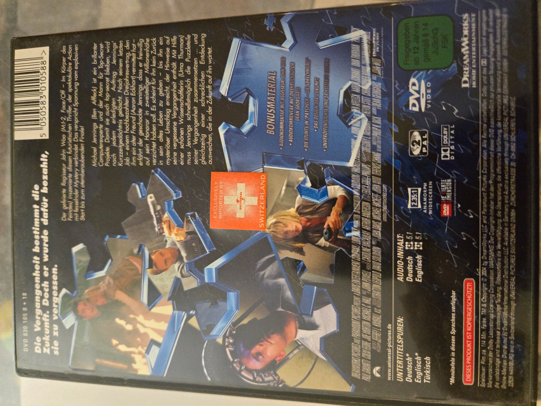 Alle DVDs: Paycheck DVD – Gebraucht aus Bussigny von Kfdlt 1