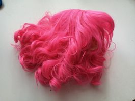 Party oder Fasnachtsperücke Pink,Top Zustand