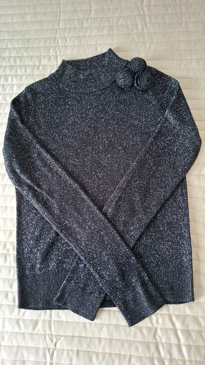 Maglioni & Felpe: Glitzer Pullover mit Stehkragen, Grösse S, neuwertig – Nuovo (secondo la descrizione) da Emmen venduto da Tigerlady