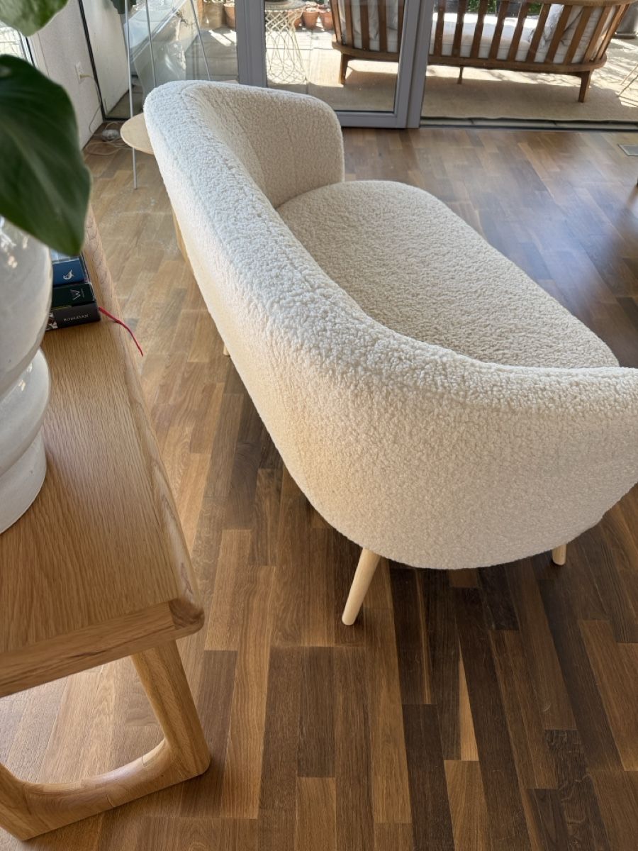 Divani: 2-Sitzer Sofa aus Teddy Stoff – Usato da Stadel venduto da Atropa1969 2