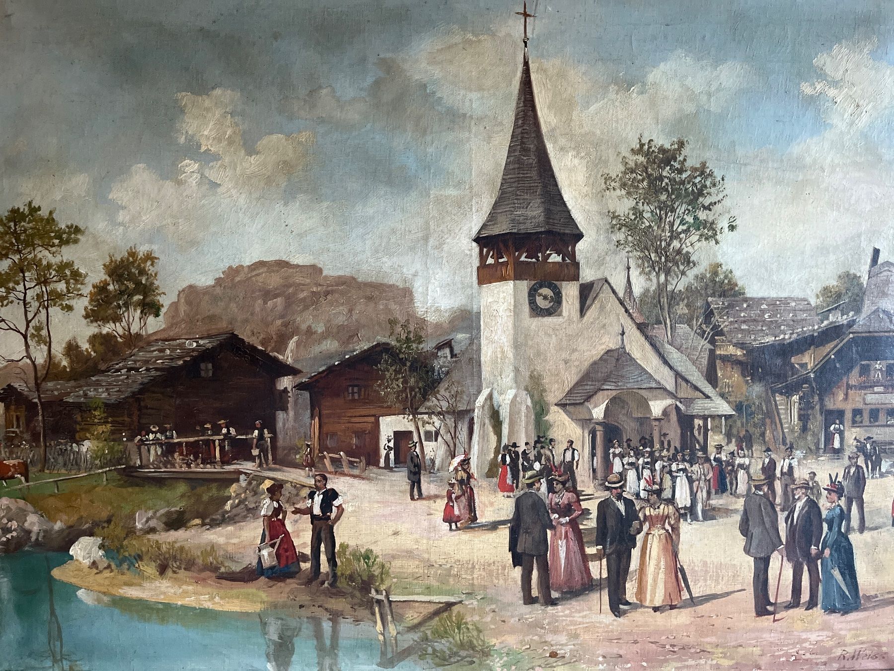 Tableaux: Johann  Rudolf Weiss Biel – D'occasion à Untervaz par Kunstegga
