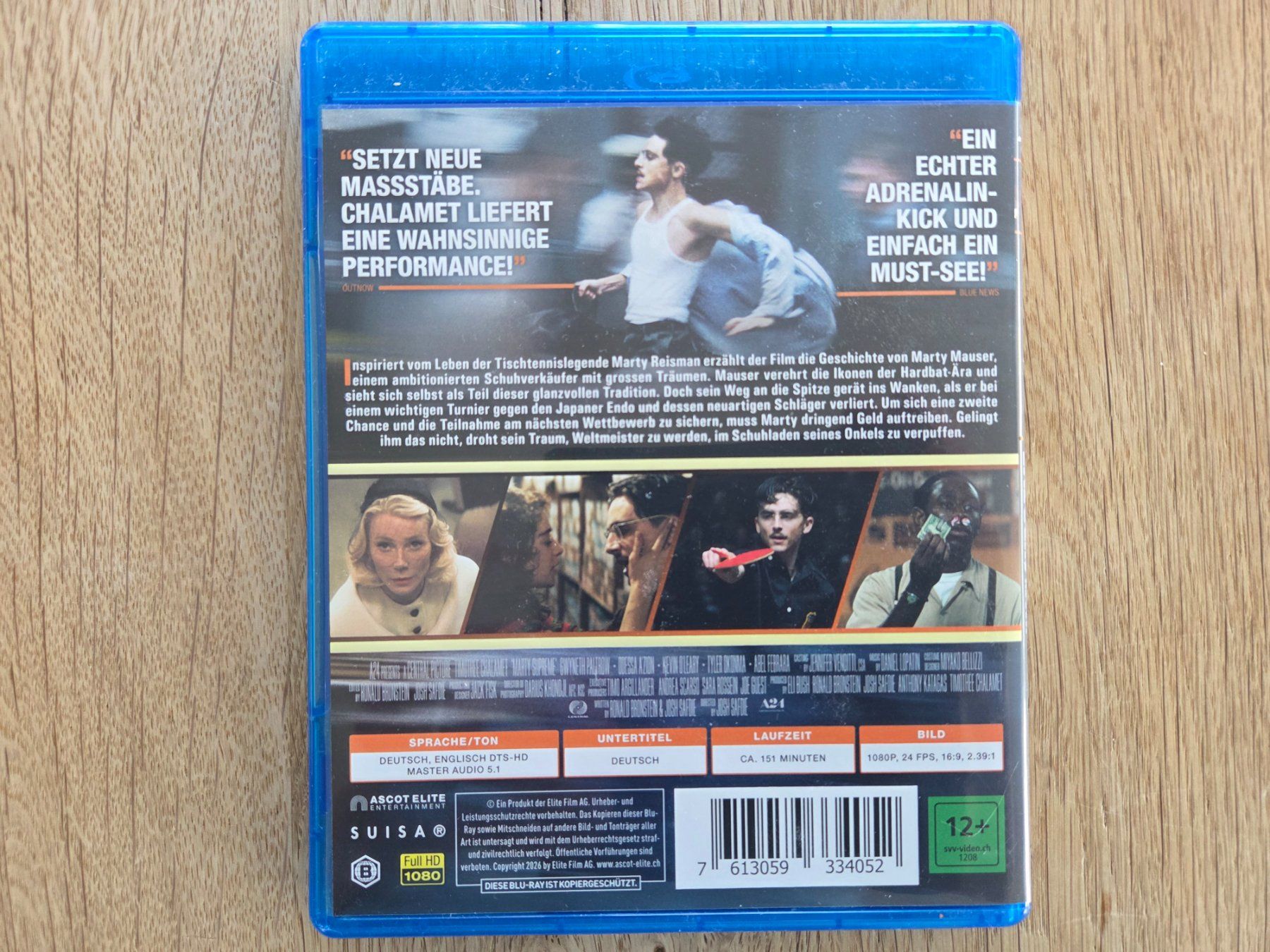 Tutti i DVDs: Marty Supreme - Blu-Ray – Nuovo (secondo la descrizione) da Niederhelfenschwil venduto da George27 1