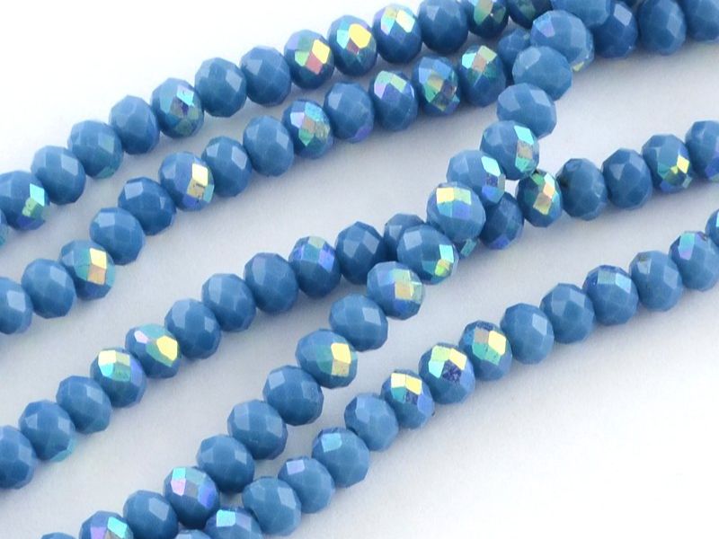 Perle (finte): Glasperlen facettiert blau 10mm / 1 Strang, ca. 72 Stk. – Nuovo (secondo la descrizione) da Stallikon venduto da perlenliebe 2