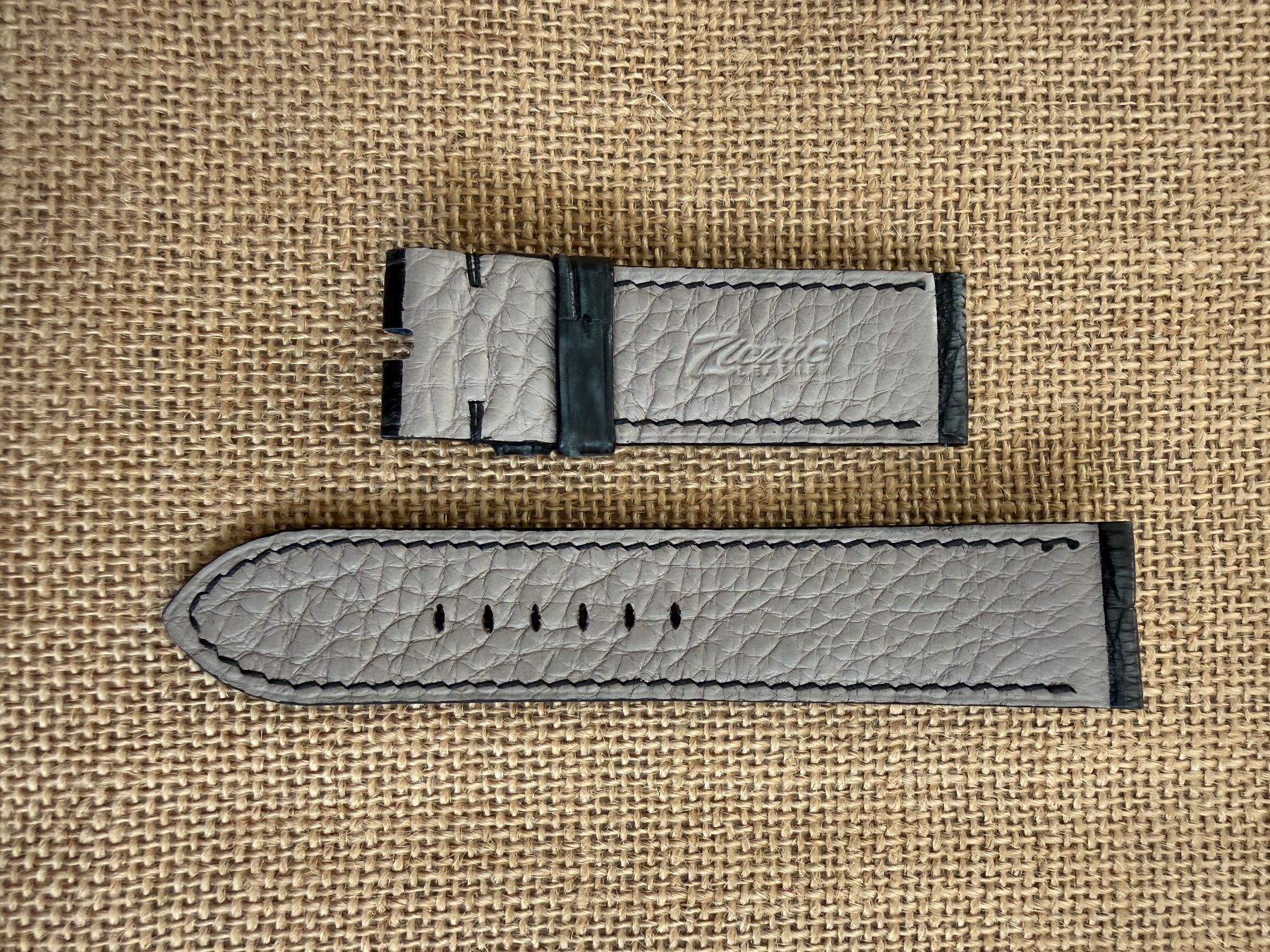 Bracciali & Braccialetti: Bracelet croco gris 24/24 mm – Nuovo (secondo la descrizione) da Rivaz venduto da yoda2005 1