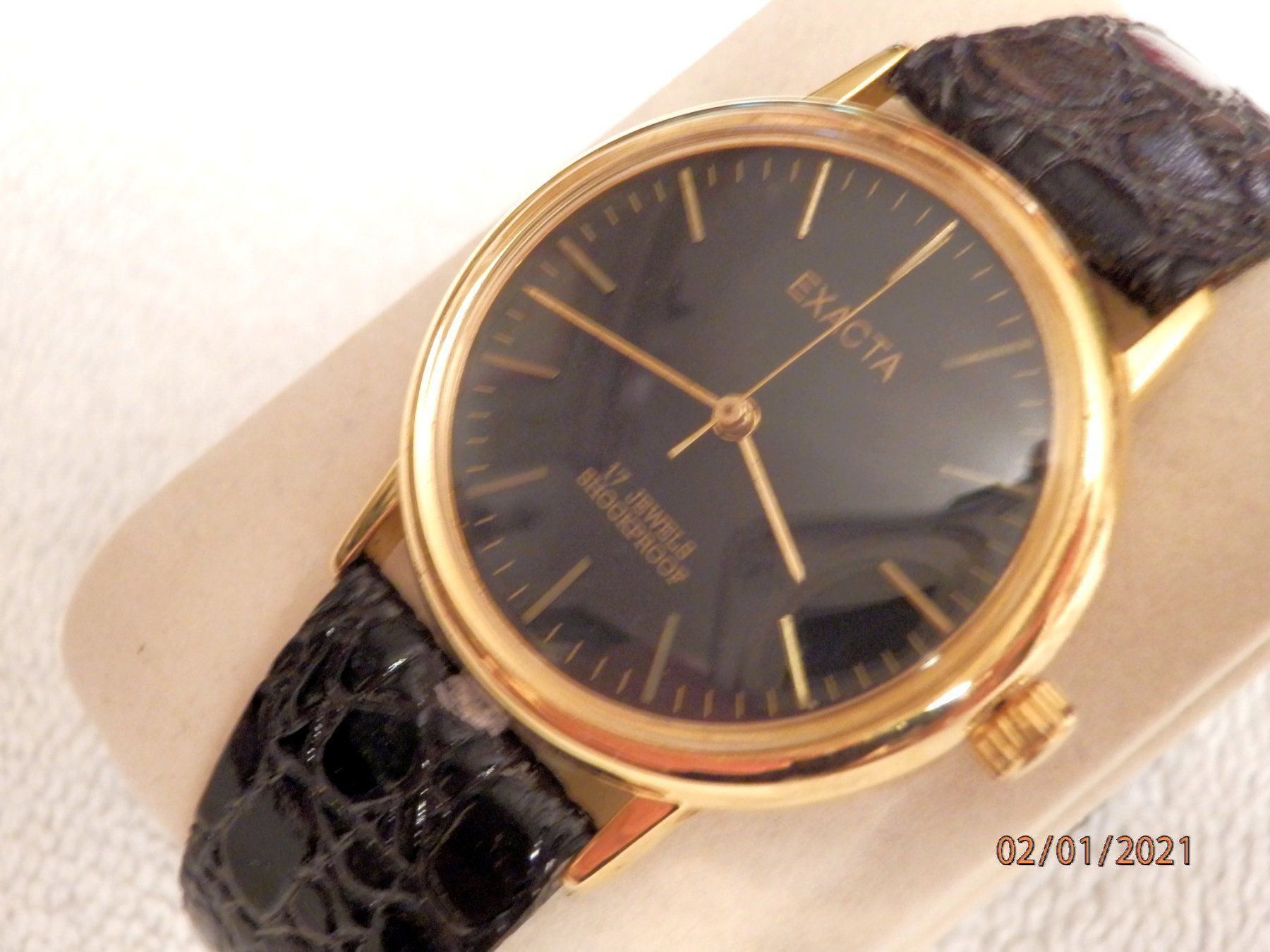 Orologi: Exacta, Herren, Armbanduhr, Handaufzug – Usato da Ueberstorf venduto da dinbau 2