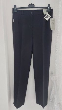 Neue Damen Hose Stretch Schwarz 62% Poli 32%Vis 6%Ela Gr.40