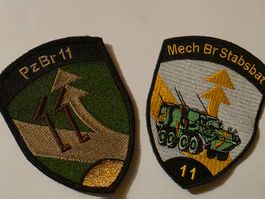 Panzer Abzeichen 2 Original Badge 1x Klett 1x ohne