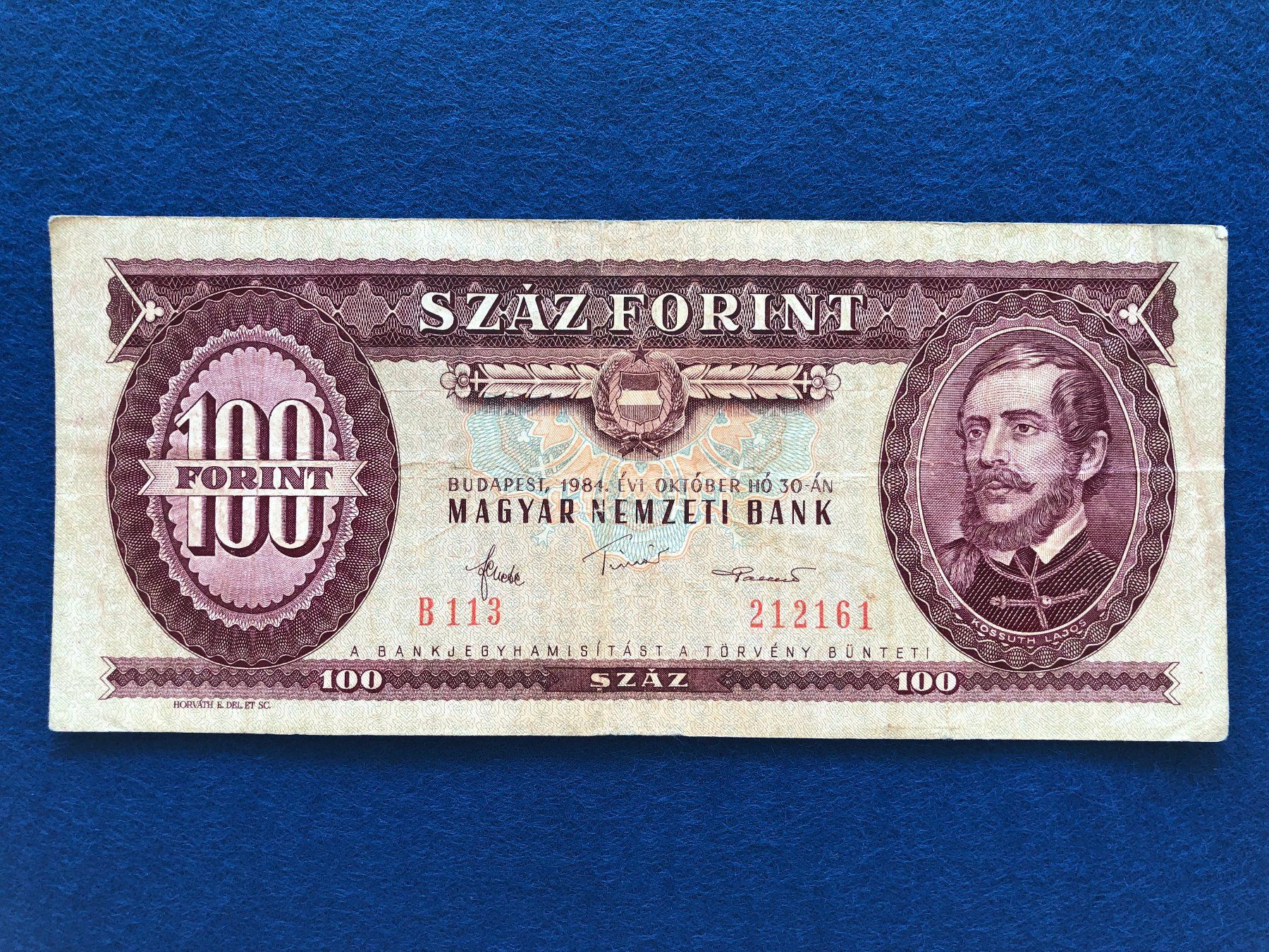 Banconote: Budapest 1984 - Ungarn - 100 Forint – Usato da Pfäffikon SZ venduto da Sieben77