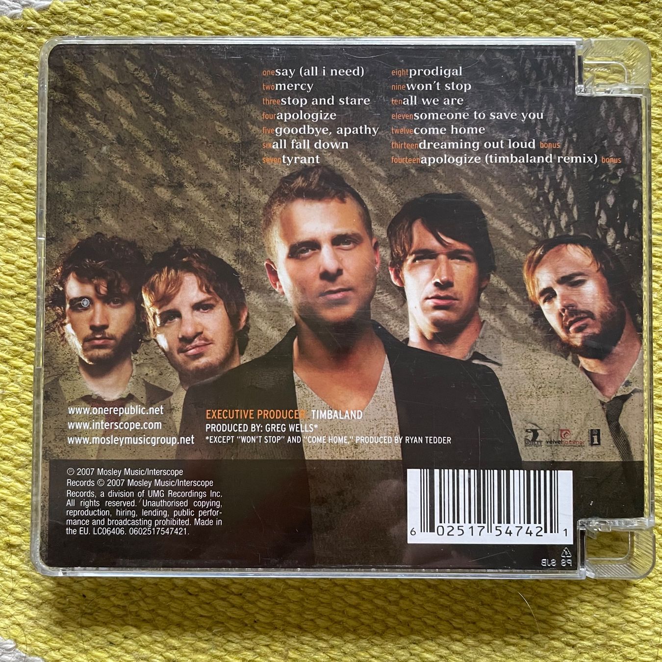 CD: ONEREPUBLIC-DREAMING OUT LOUD – Usato da Rorschacherberg venduto da CD-Roli 1