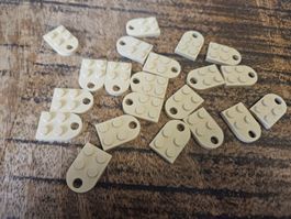 lego 3176 lot de 20 pièces Tan Plate, Modified 2 x 3