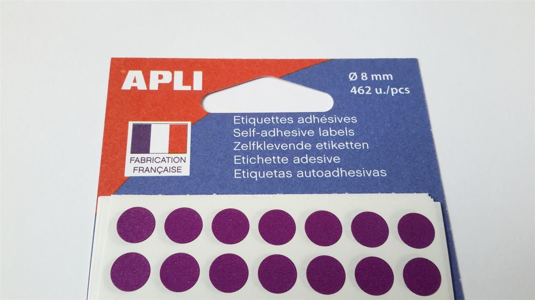 Aufkleber: Markierungspunkte, violett, 8mm, 462 x – Neu und originalverpackt aus St. Gallen von cointec 2
