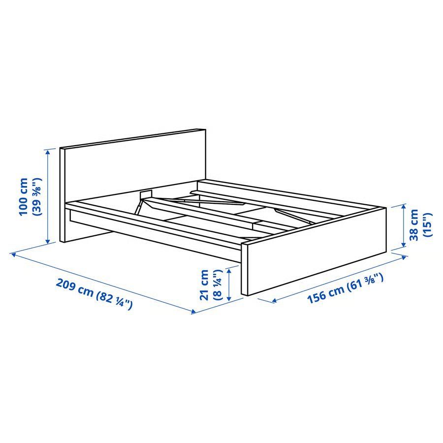 Ikea Letti: IKEA - MALM Bett140x200 cm – Usato da Biberist venduto da sam.d 1