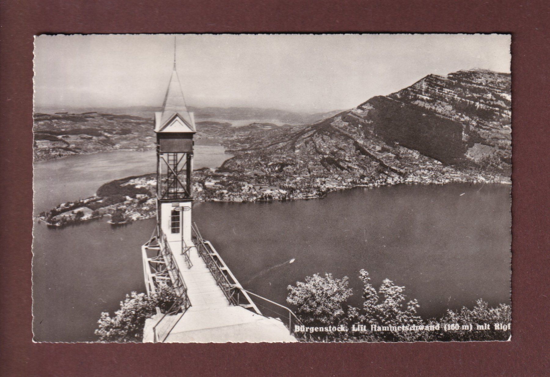 Cartoline postali: BÜRGENSTOCK - Lift - Rigi – Usato da Pully venduto da nicecards