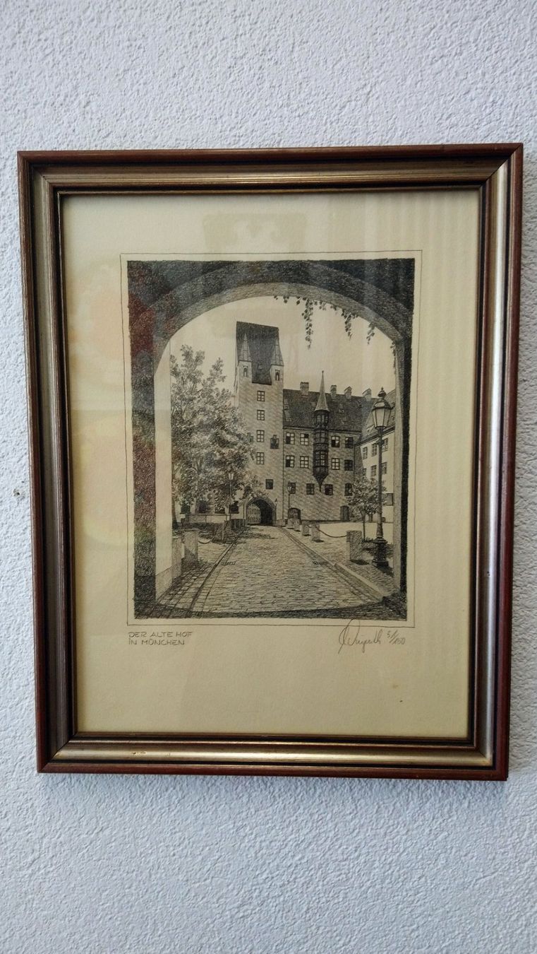 Grafica & Litografie: Der alte Hof in München – Usato da Kreuzlingen venduto da 123peter