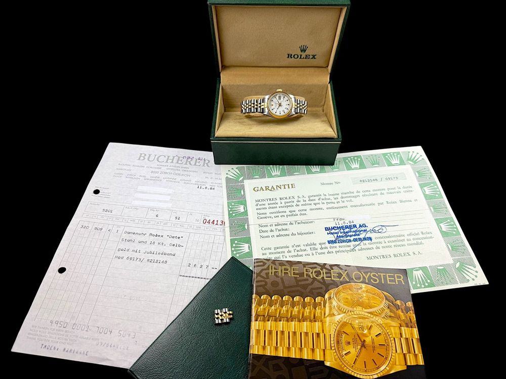 Rolex Orologi: Rolex Date Just Lady Bicolor 26mm Automatic Fullset *U1213 – Usato da Zürich venduto da GalerieInauen 1