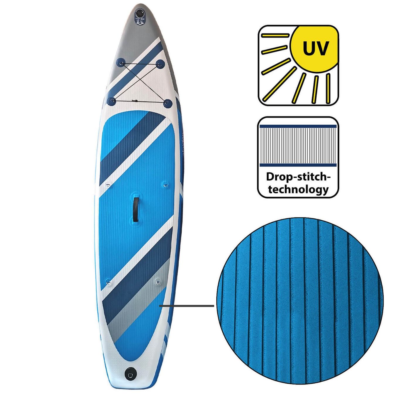 Tavole da surf e di nuoto: Stand up Paddle Board bis 200kg - Komplettset - WHITE – Nuovo e nell'imballaggio originale da Wallenwil venduto da toesstal-vertrieb 2