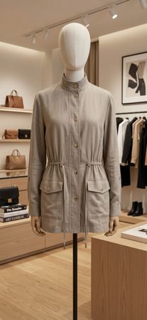 ZARA Jacket Utility Style Beige Size XS Pre-owned