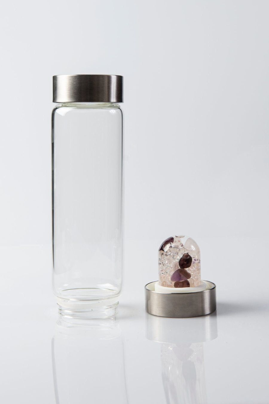 Bicchieri: Edelstein Glas-Flasche 500ml – Nuovo e nell'imballaggio originale da Altdorf UR venduto da Reiki-Therapeutin 1